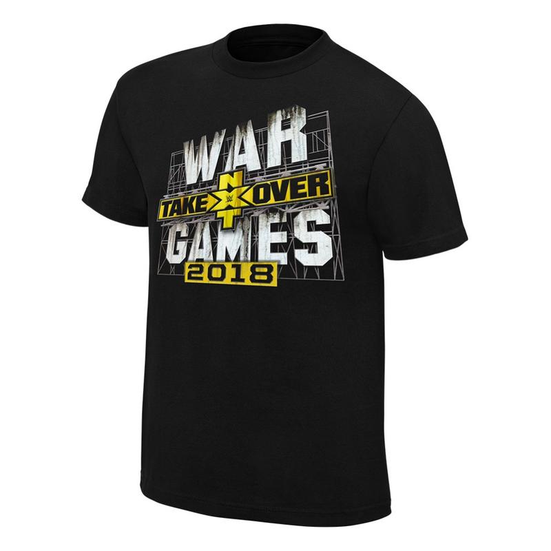 WWE NXT TAKEOVER: WAR GAMES 2018 LOGO T-SHIRT現貨