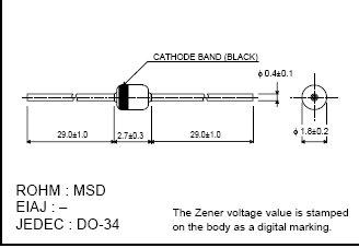 穩壓二極體 MTZJ-12B Rohm Semiconductor(1組/200個)