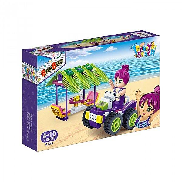 阿拉丁玩具夢工場【BanBao 積木】沙灘女孩系列-休憩區 6129 