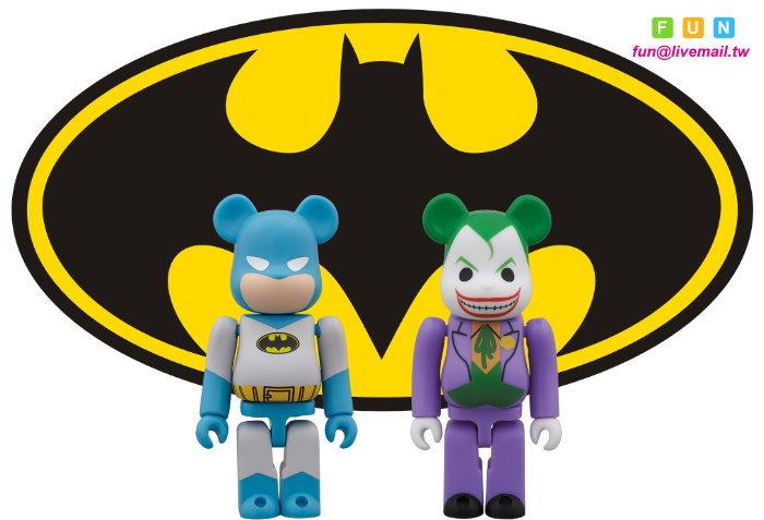 【FUN】<Sold Out! 售完!!> Be@rbrick 100% - 蝙蝠俠 + 小丑 (非 蜘蛛人、鋼鐵人)