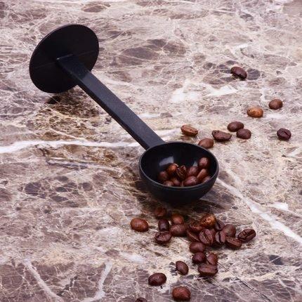 ✿24H發貨✿ 二合一 豆勺+壓粉器 咖啡豆計量勺 咖啡粉勺 咖啡機配件