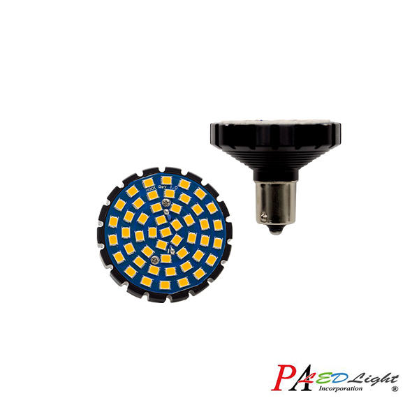 【PA LED】哈雷專用 1156 單芯 48晶 SMD LED 黃光 高亮度 子彈型 方向燈燈泡