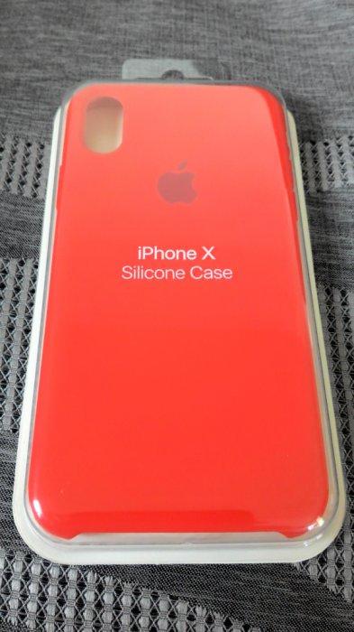 ✩Apple iphone X 紅色 原廠版本保護套