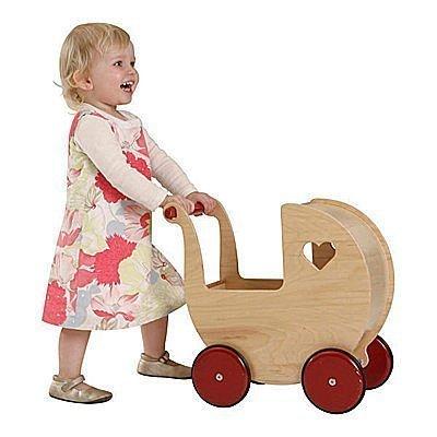 丹麥品牌moover 手推娃娃嬰兒車助步學步遊戲車木質推車