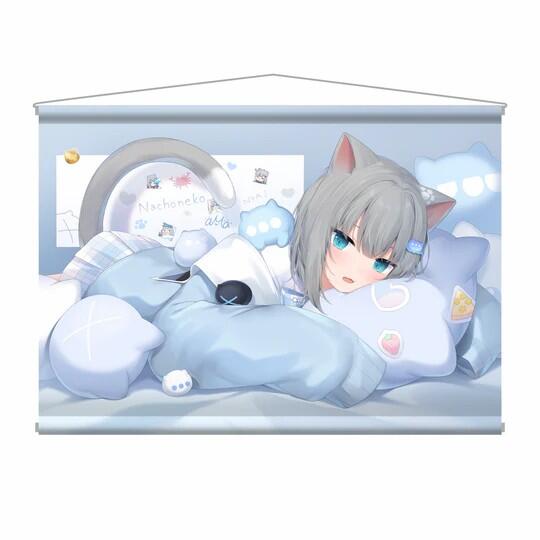 甘城なつき/Nachoneko っぽく オリジナル 猫羽 雫 B2タペストリー