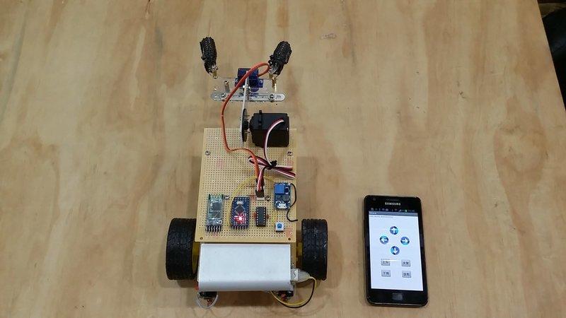 『好人助教』Android專題製作 Arduino專題 手機藍芽遙控車+機械手臂 學生專題