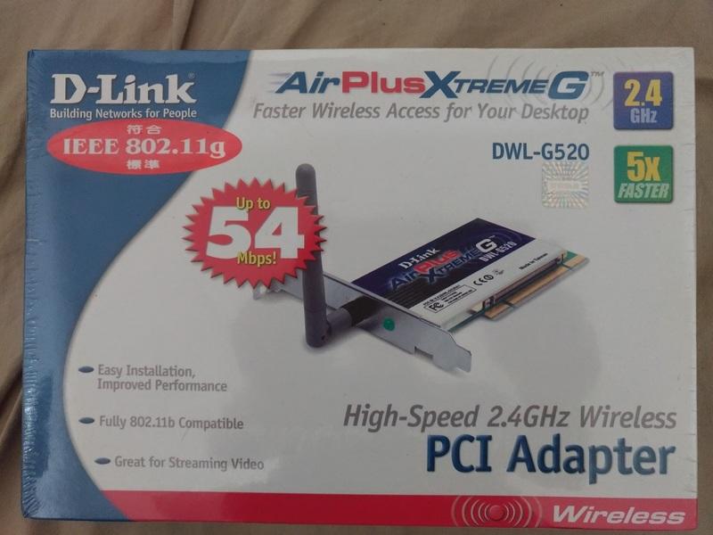 ㊣1193㊣ [全新未使用]友訊 D-Link DWL-G520 2.4G 5X PCI 無線網路卡 可議價 | 露天市集 | 全台最大的網路購物市集