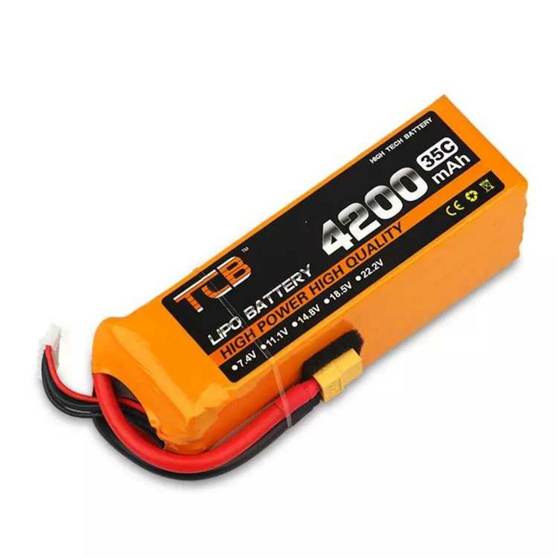 tcb鋰電池 11.1v 7.4v 14.8v 22.2v. 2s 3s 4s 6s  5200mah   35c