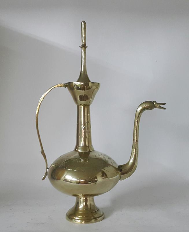 367高檔土耳其銅壺Brass, Coffee, Tea pot, Vintage Turkish, Serpent
