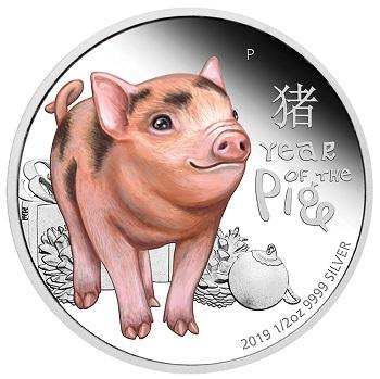 Baby豬彩色精鑄銀幣