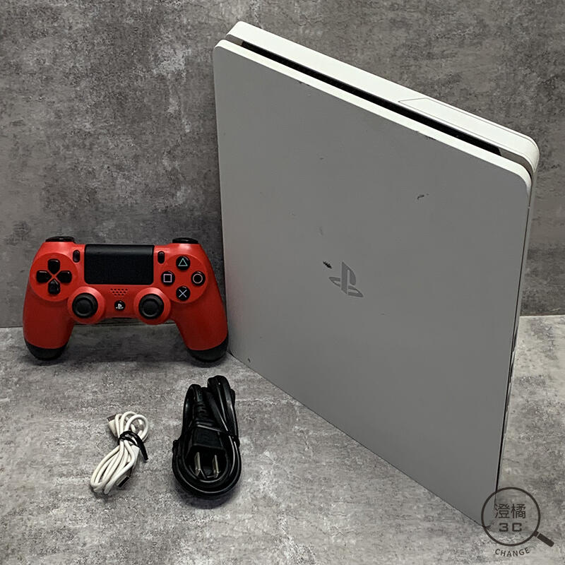 澄橘』SONY PS4 SLIM 500GB CUH-2017A 電玩遊戲主機白二手《無盒裝