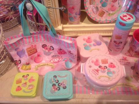 Ariel's Wish日本東京迪士尼Disne米妮甜點馬卡龍蛋糕baby粉紅色便當袋外出野餐袋子手提袋-已斷貨最後一個