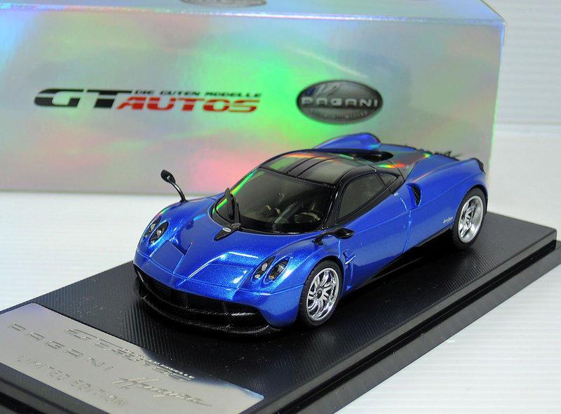 【M.A.S.H】[現貨瘋狂價] Welly GTAUTOS 1/43 Pagani Huayra 2013 blue