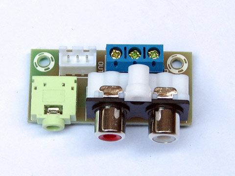 音頻輸入出 轉接引線板 RCA蓮花頭 3.5mm插座 PCB音響接線端子