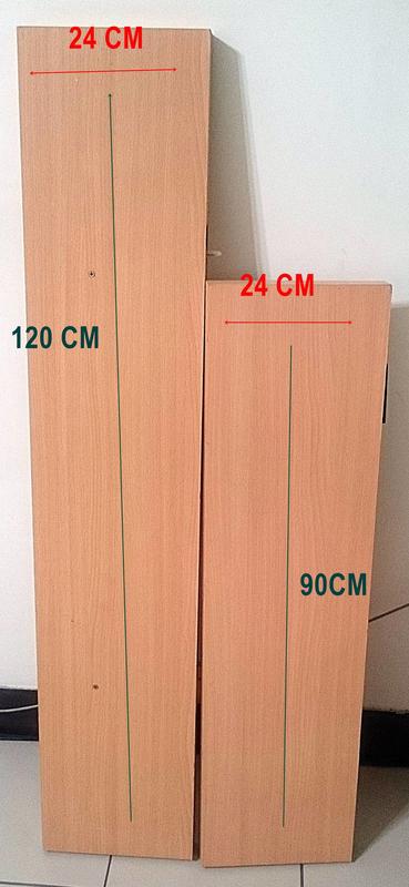 B ＆ Q  原木色木質厚層版， 兩組尺寸
