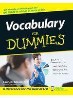 《Vocabulary for Dummies》ISBN:0764553933│Baker & Taylor Books│Laurie E. Rozakis│只看一次