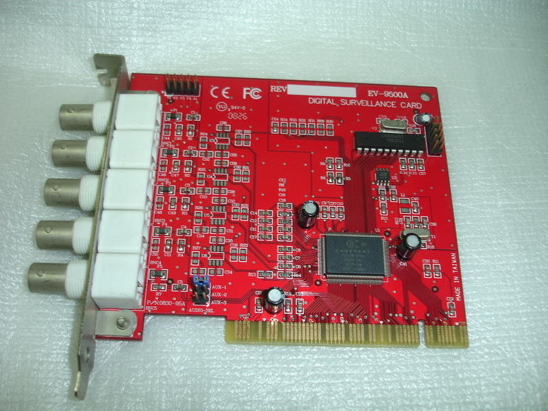 【電腦零件補給站】4路監控卡 EV-9500A(Conexant FUSION 878A晶片)PCI 影像擷取卡