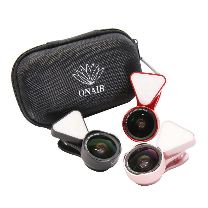 ONAIR AI186抗變形 補光燈廣角鏡頭 微距 鏡頭 5K HD高清 廣角鏡 自拍神器 手機鏡頭 自拍鏡頭