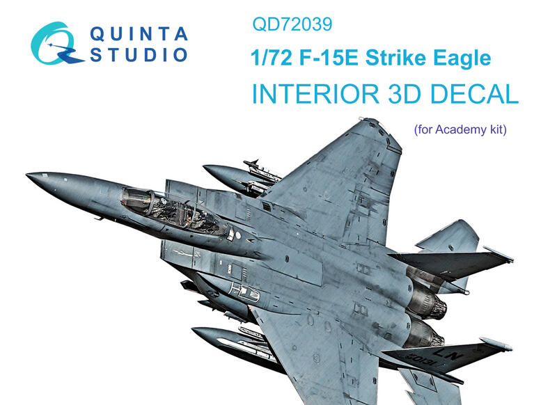 ㊣ Quinta Studio 1/72 F-15E 美軍鷹式戰機Academy 3D立體浮雕水貼