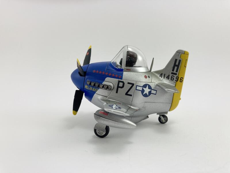 市場花園模型~美軍二戰P-51野馬~Q版蛋機~完成品