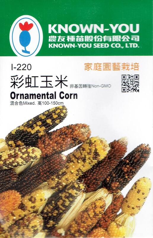 【尋花趣】彩虹玉米Ornamental Corn(l-220) 農友種苗蔬果種子 每包約15粒 無藥劑處理