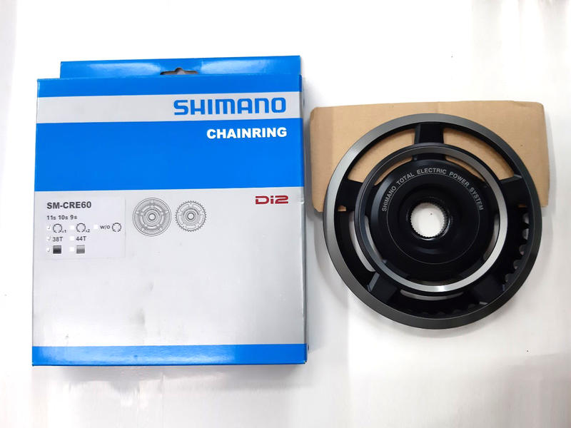 SHIMANO ELECTRONIC SYSTEM SM-CRE60 38T 電動車用齒盤 黑色 附外盒