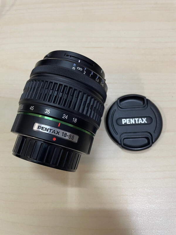 PENTAX DA 18-55mm F3.5-5.6 AL SMC 廣角變焦-鏡身漂亮、鏡片無傷無發霉