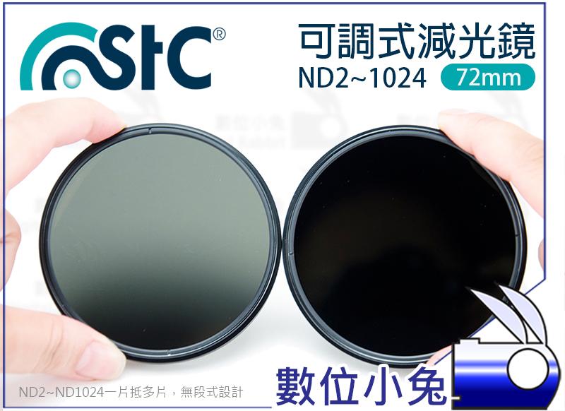 免睡攝影【STC VND ND 2-1024 可調式 減光鏡 72mm】Variable ND鏡 薄框 防汙 奈米 濾鏡