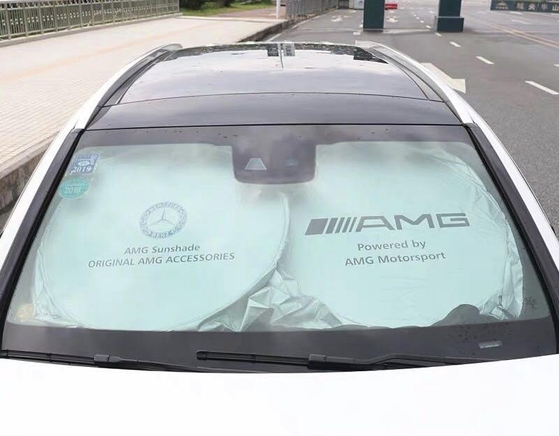 賓士 Benz 汽車遮陽擋 汽車隔熱板 隔熱遮陽 AMG
