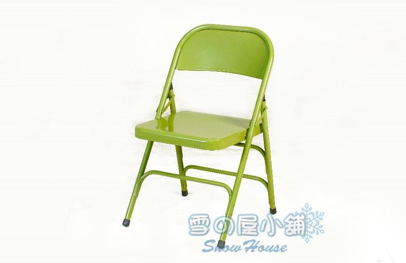 ╭☆雪之屋小舖☆╯鐵板折合椅/戶外休閒椅/涼椅/戶外椅/休閒椅 R12005