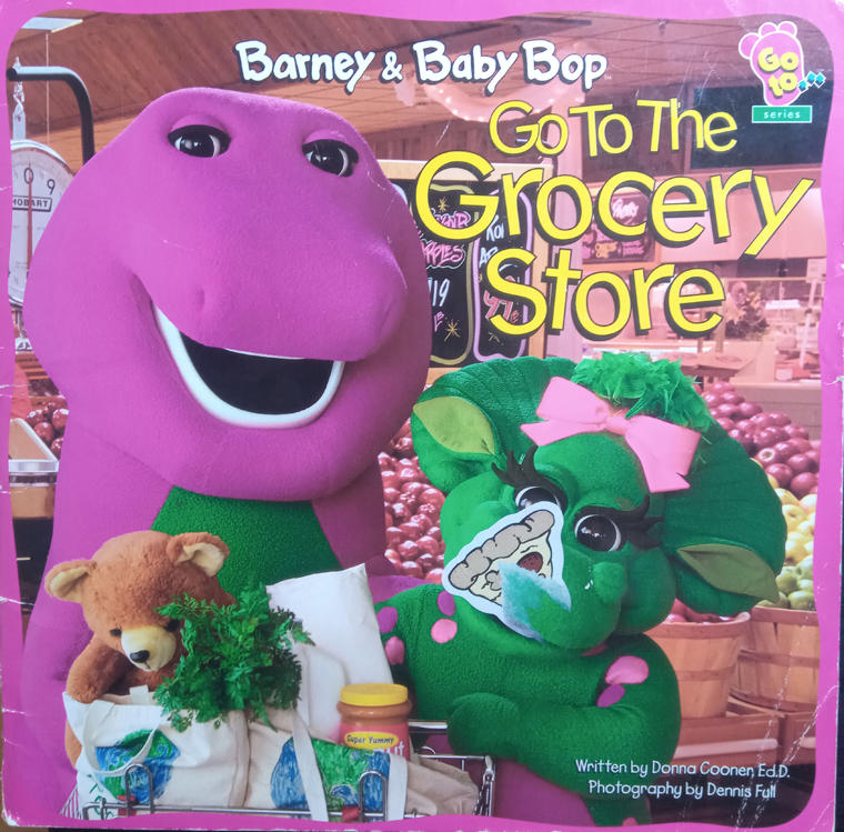 兒童英文繪本Barney and Baby Bop Go to the Grocery Store