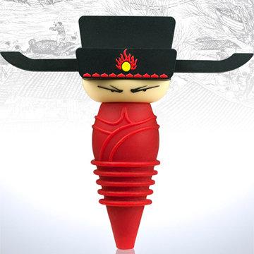 SiPALS 官帽酒瓶塞 (宋朝御史)，靈感源於歷朝官帽，將前朝人物變成造型紅酒塞