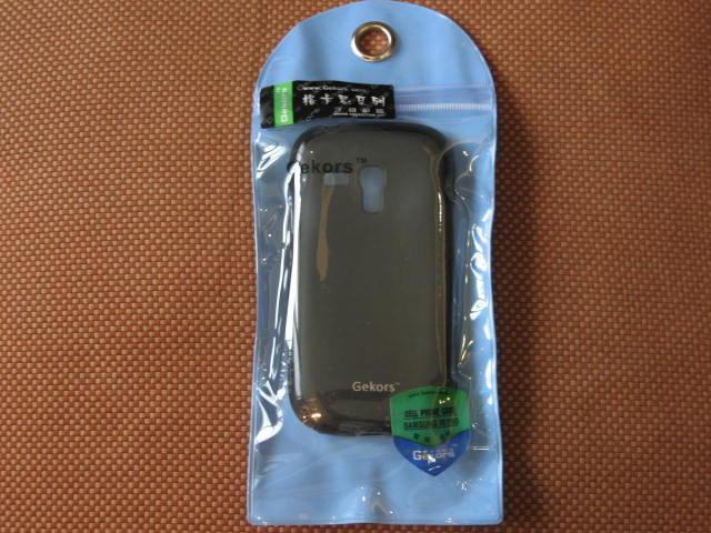 自售~全新~Gekors Samsung Galaxy S3 mini時尚磨砂質感 糖果色保護殼 【魚子醬黑】