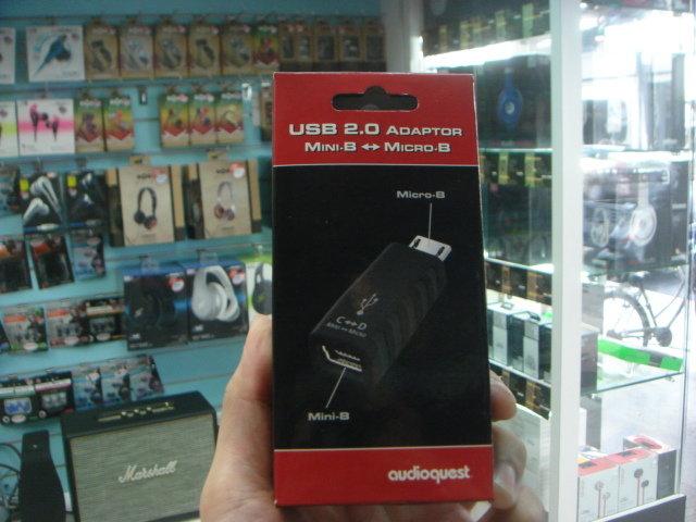 禾豐音響  美國 AudioQuest USB Mini to Micro Adapter 轉接器
