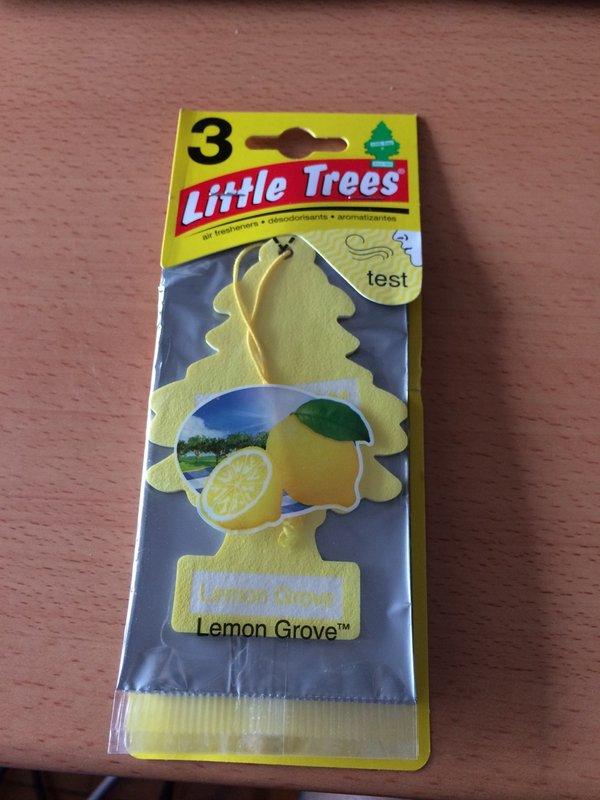 全新！美國 小樹香片三片入 Little Trees 檸檬園香味Lemon Grove