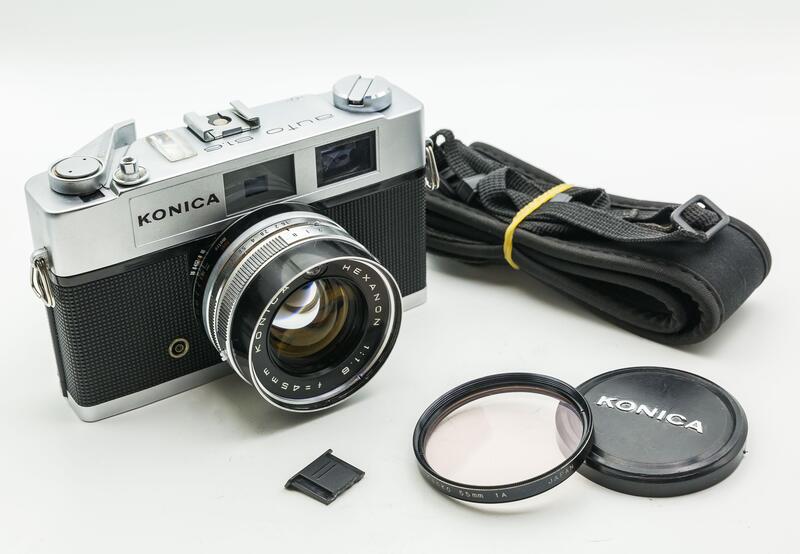 二手新中古:經典相機KONICA AUTO S1.6 45mm f1.6 大光圈RF旁軸文青相機