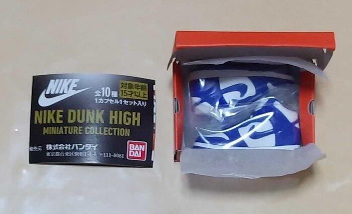 BANDAI 日本限定NIKE DUNK HIGH 扭蛋轉蛋玩具Kentucky (Blue+White