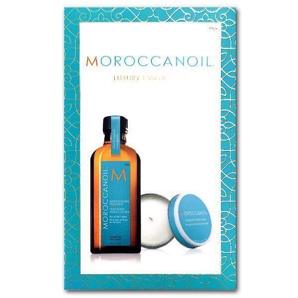 Moroccanoil 摩洛哥優油１２５ｍｌ一般型附押頭+４０ｇ蠟燭禮盒組，保證公司正品，現貨供應中～