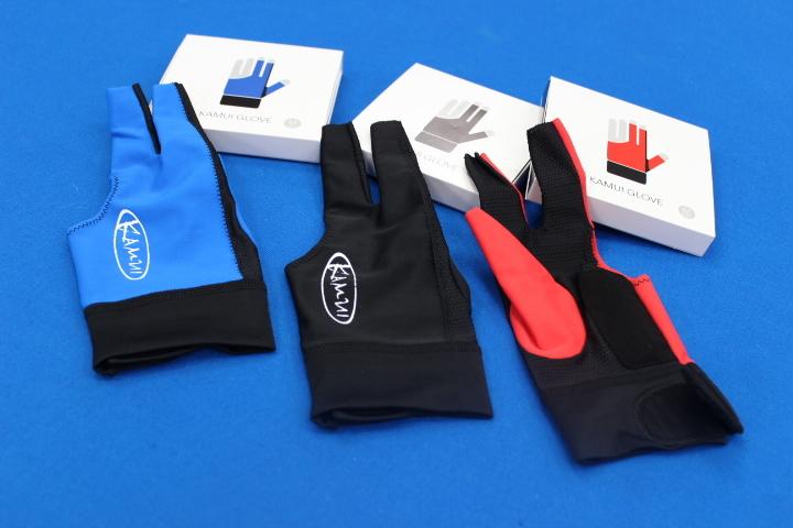 全揚撞球  日本原廠KAMUI 三指手套(有三色) 撞球杆  撞球桿