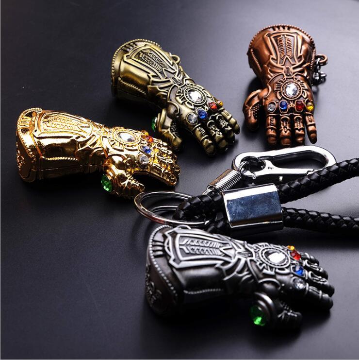 復仇者聯盟4金屬鋼鐵俠鑰匙扣 滅霸手套雷神之錘美隊鑰匙鏈掛件
