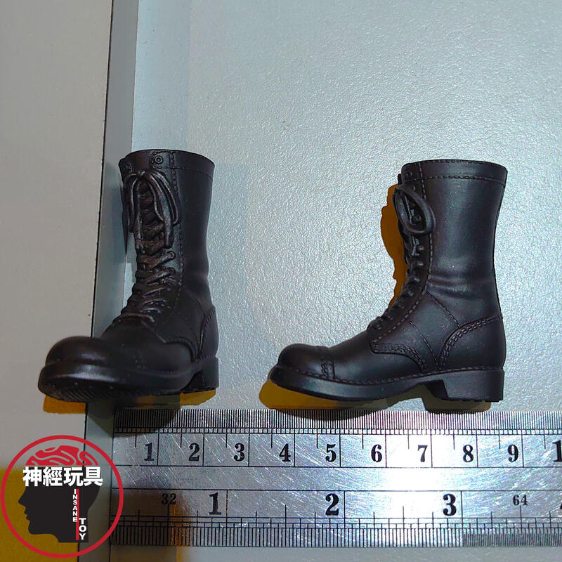 【神經玩具】現貨供應 ZYTOYS ZY1027 1/6比例 美軍 M42靴 黑色 一雙 12吋軍事人偶專用 搪膠軍靴