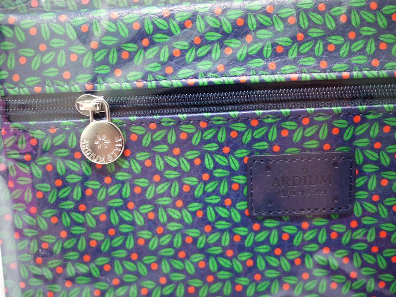 pattern pouch flat M 綠葉 果實 萬用 拉鏈袋 韓國製