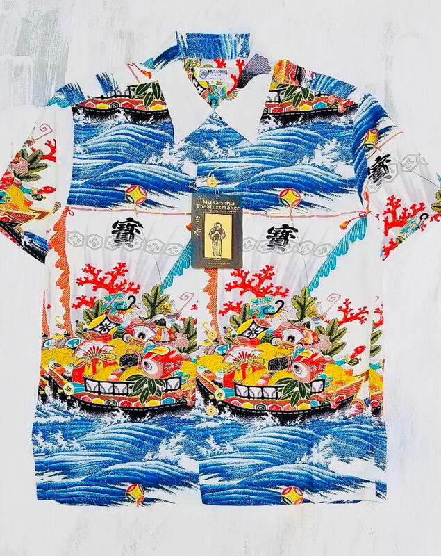 【藍風の本舖】經典日牌SUN SURF SPECIAL EDITION特別版 TAKARA-BUNE 福神寶船夏威夷襯衫