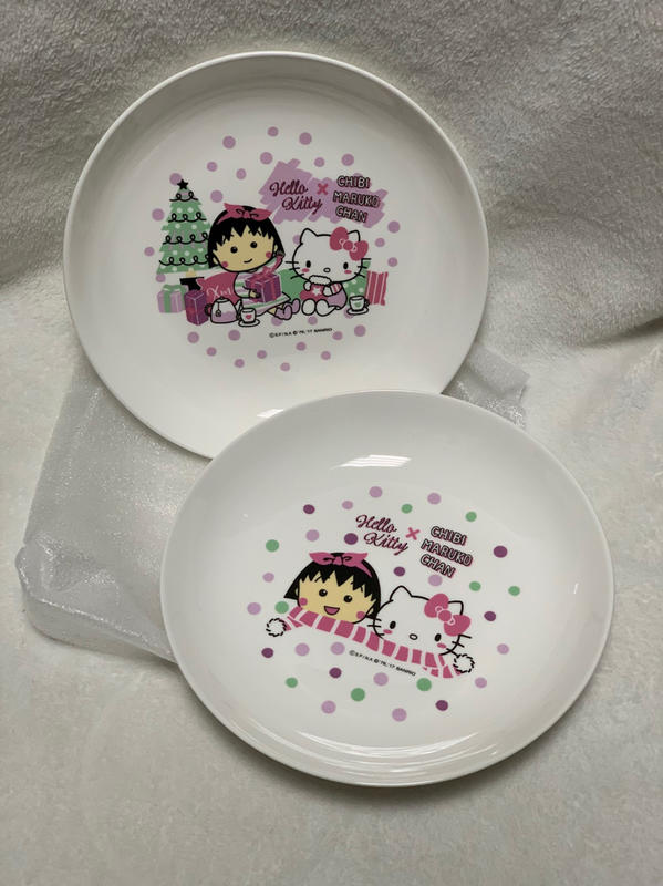 餐盤 菜盤 水果盤 全新餐盤 小丸子 Hello Kitty 一組兩盤子
