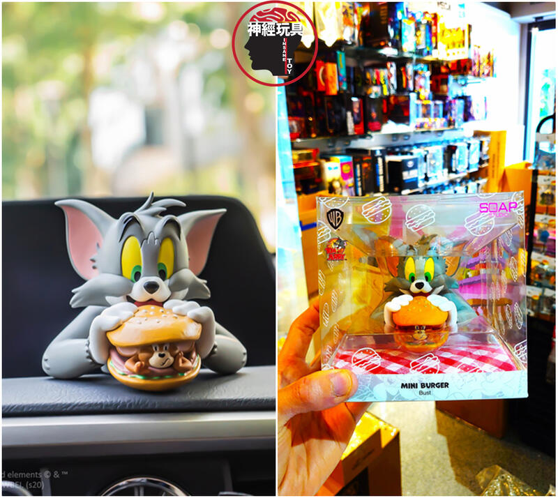 【神經玩具】現貨 SOAP STUDIO CA904 湯姆貓與傑利鼠 迷你半身胸像 漢堡包款 公仔 經典美國動畫