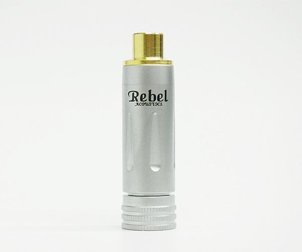 《響音音響專賣店》REBEL RJ-447T-BK 沙鉻RCA母頭(8.5mm)黑 RCA接頭 高雄 音響