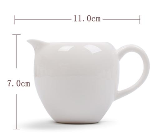 【九如茶．器】 羊脂釉 茶海 / 公道杯 分茶器 230 cc 茶道配件(C6-C)