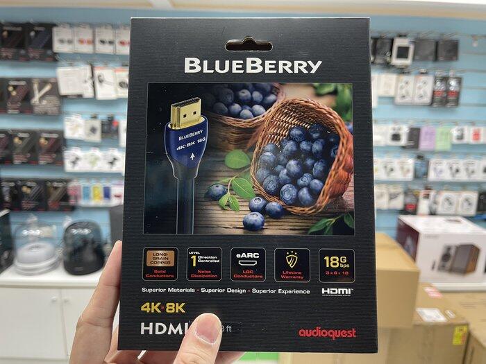 禾豐音響美國 AudioQuest BlueBerry (4K-8K) HDMI影音訊號線.長結晶銅