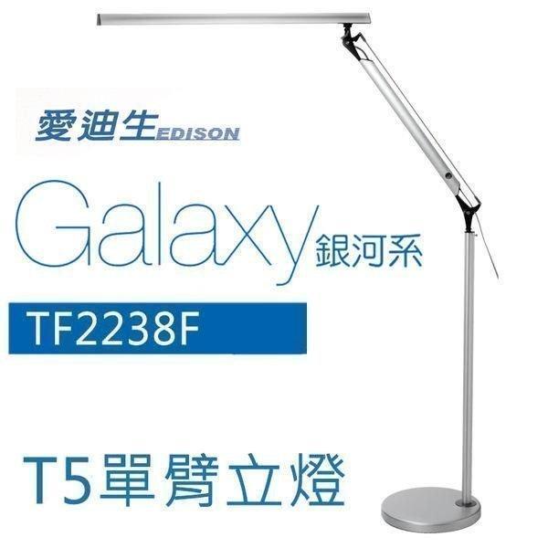 台灣愛迪生立燈 TF-2238F可更換led燈管 LEDT5單臂立燈 14W TF2238F 奇異立燈美睫立燈 T5立燈