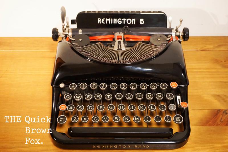 （已售出）《Quick Brown Fox》1936 Remington typewriter 古董打字機